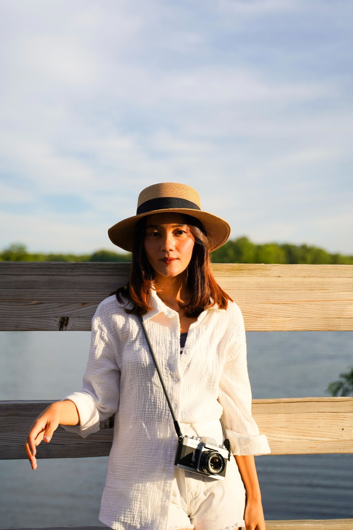 Linen Button Front Tunic