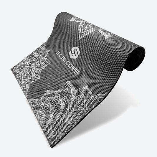 Skelcore: 4mm (0.15 in) PVC Yoga Mat, Floral Design