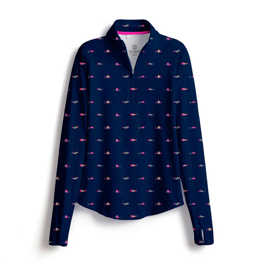 ScalesGear: Trippy Fish LS Quarter Zip