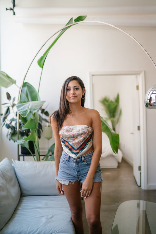 High Rise Cutoff Jean Short