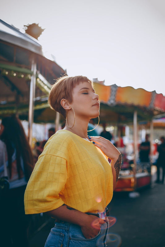 Oversized Hoop Earrings - Gold