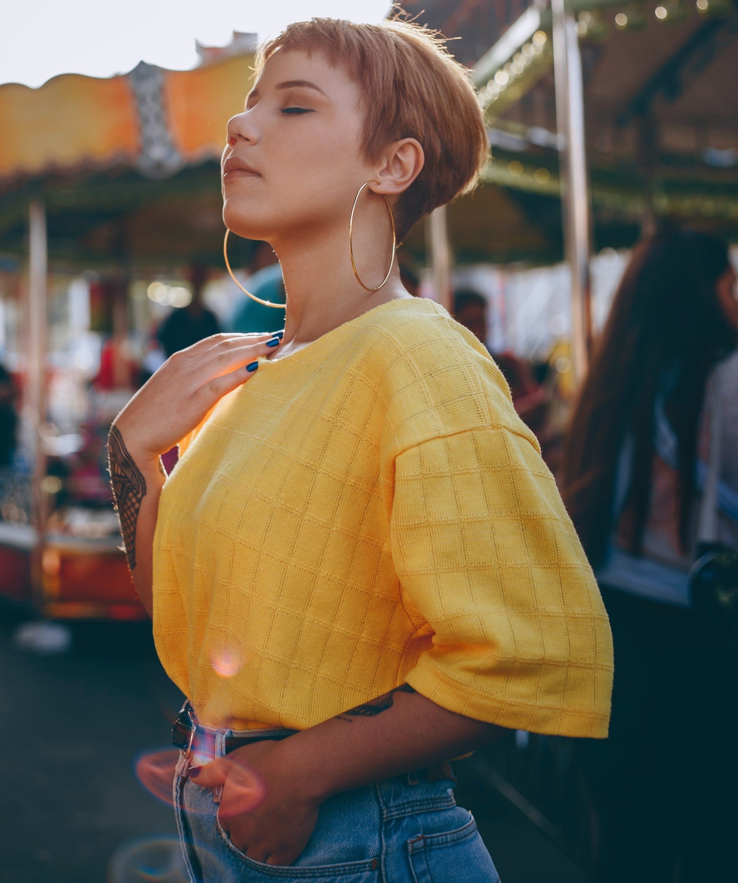 Yellow Fashion Top