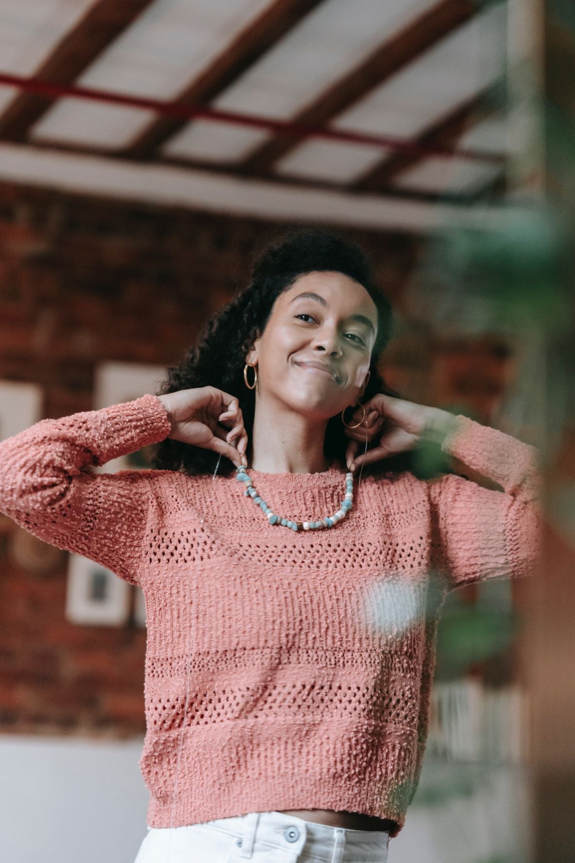Peachy Perfect Crewneck Sweater