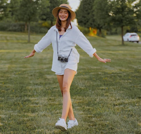 Linen Button Front Tunic