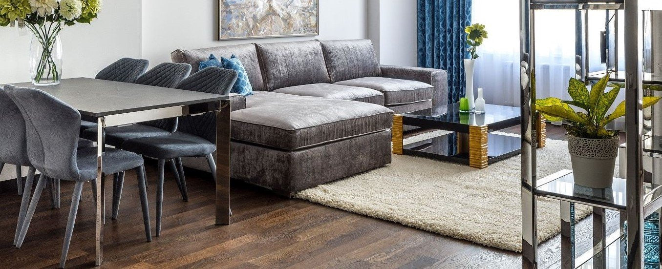 Solid Shag Beige Area Rug
