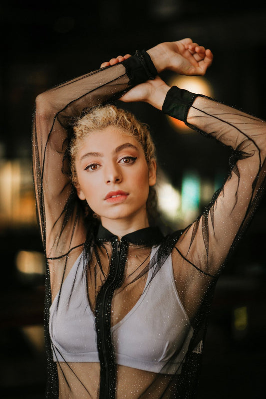 Long Sleeve Sheer Top