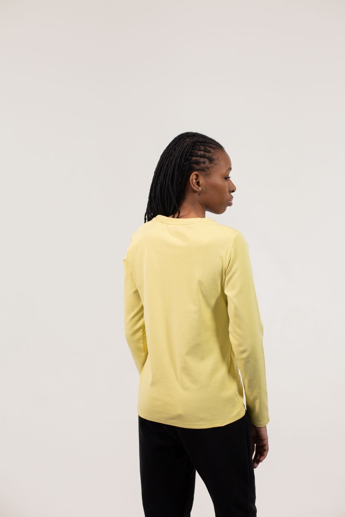Long Sleeve Essential Tee - Yellow