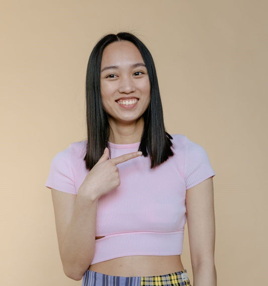 Ribbed Side Slit Crop Top