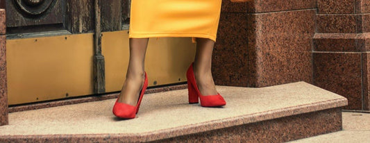 Red Rose Suede Pump
