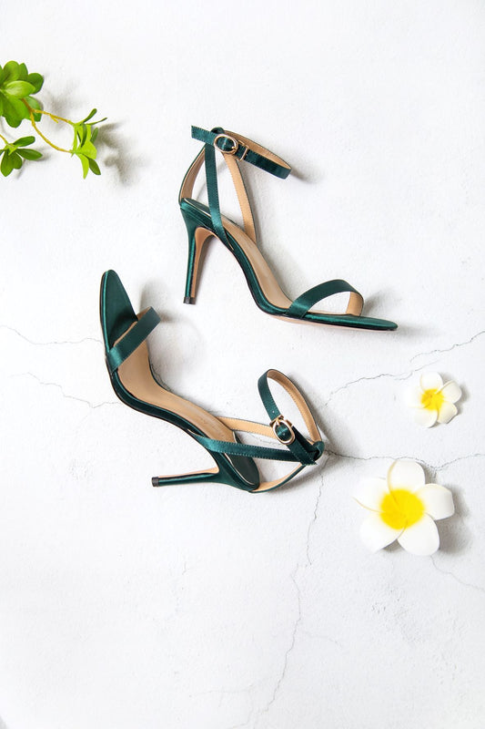 Showstopper Ankle Strap Heel - Green