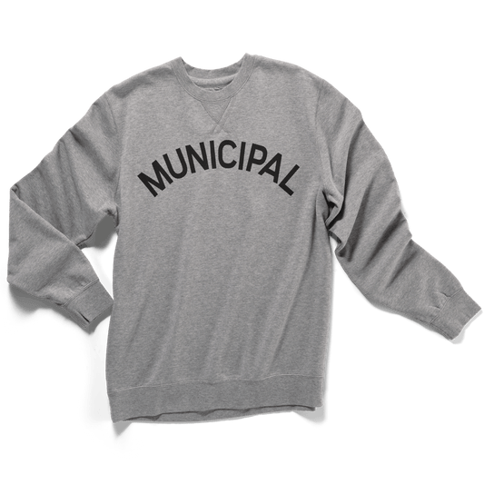 Municipal: Origin Fleece Crew (athletic grey / white)