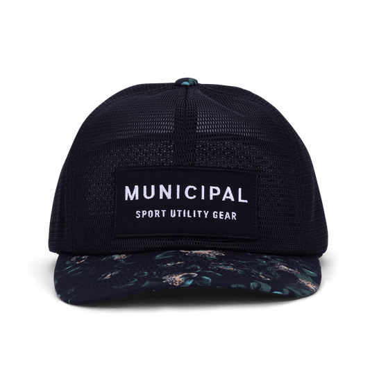Municipal: Stamp Mesh Trucker (black/botanic)
